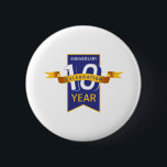 Bóton Redondo 5.08cm Décimo aniversário<br><div class="desc">design de 10 anos Criado pelo ilustrador,  o designer Edward Eksi para suas necessidades de aniversário.</div>