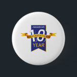 Bóton Redondo 5.08cm Décimo aniversário<br><div class="desc">design de 10 anos Criado pelo ilustrador,  o designer Edward Eksi para suas necessidades de aniversário.</div>