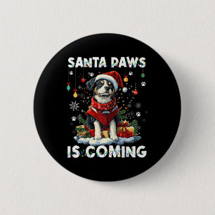 Bóton Redondo 5.08cm Decorações das árvores de Natal D de Cães Australi