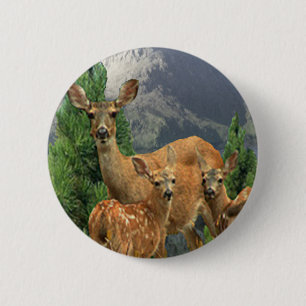 Bóton Redondo 5.08cm Deer Art