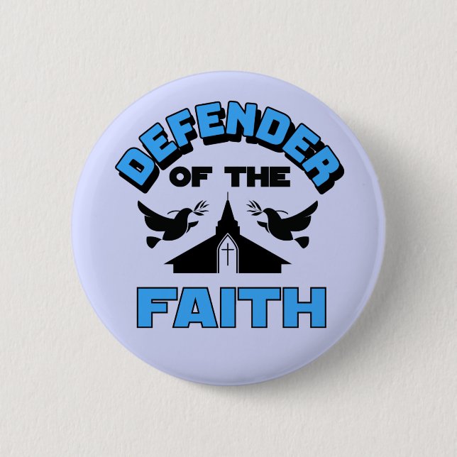 Bóton Redondo 5.08cm Defensor da Fé (Frente)
