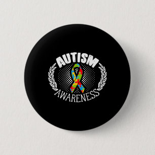 Bóton Redondo 5.08cm Deficiências de consciência do autismo Mês 1