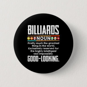 Bóton Redondo 5.08cm Definição Billiards - Piscina Engraçada Billiard 8