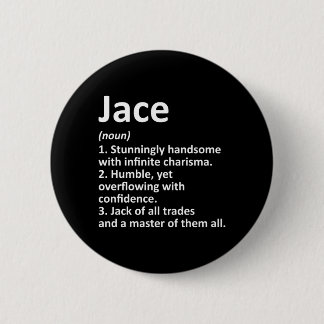 Bóton Redondo 5.08cm Definição de Jace Nome Personalizado Aniversário D