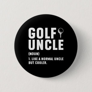 Bóton Redondo 5.08cm Definição de Tio do Golfe Tio Golfista De Um Jogad