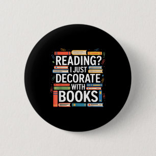 Bóton Redondo 5.08cm definição de Tsundoku bibliófilo livresco amante d