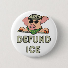 Bóton Redondo 5.08cm Defund ICE