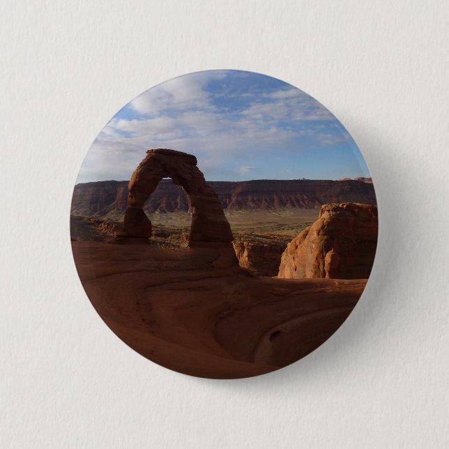 Bóton Redondo 5.08cm Delicate Arch II no Parque Nacional Arches (Frente)
