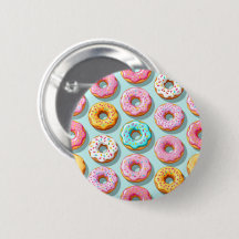 Deliciosos donuts de creme azuis