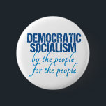Bóton Redondo 5.08cm Democrata Socialismo Democrata Definição Socialist<br><div class="desc">O socialismo democrático significa pelas pessoas,  pelas pessoas. Este botão de definição socialista democrata ilustra a definição em uma fonte que lembra a Constituição dos EUA. Um presente legal para os democratas liberais.</div>