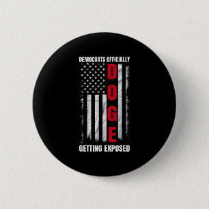 Bóton Redondo 5.08cm Democratas-Cães Oficialmente Expostos _5