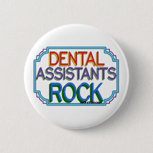 Bóton Redondo 5.08cm Dental Assistentes Rock