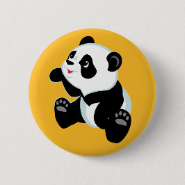 Bóton Redondo 5.08cm desenho animado panda