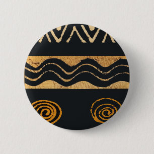 Bóton Redondo 5.08cm Desenho Nativo Americano do Sudoeste Tribal