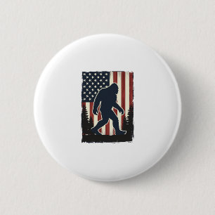 Bóton Redondo 5.08cm Desenho Vetorial Floresta da Bandeira Americana Bi