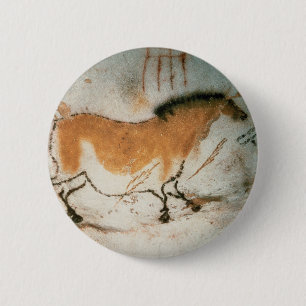 Bóton Redondo 5.08cm Desenhos pré-históricos franceses de Lascaux dos
