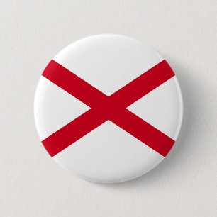 Bóton Redondo 5.08cm Design da bandeira do estado de Alabama