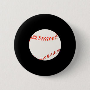 Bóton Redondo 5.08cm Design de Beisebol