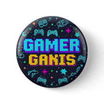 Design de Botão de Jogos com Arte de Pixel Retro"