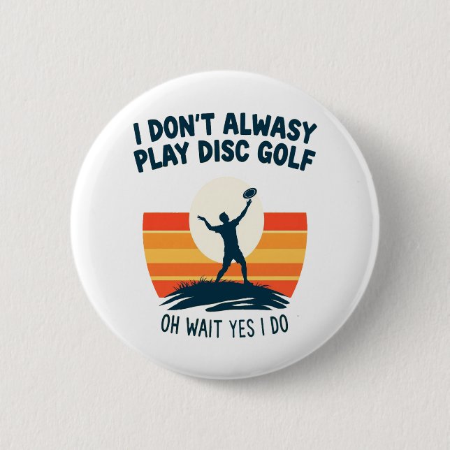 Bóton Redondo 5.08cm Design de Camisa de Camisa de Golfe de Disco (Frente)