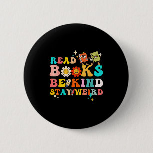 Bóton Redondo 5.08cm Design de citação de livro de leitor engraçado par