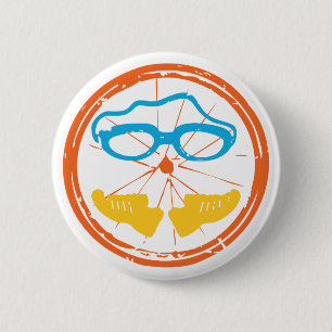 Bóton Redondo 5.08cm Design de diversão Triathlon