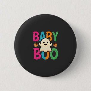 Bóton Redondo 5.08cm Design de Fantasma de Halloween Baby Boo_1