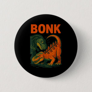 Bóton Redondo 5.08cm Design de Humor Pré-Histórico Divertido Dinossauro