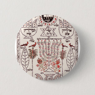Bóton Redondo 5.08cm Design de Kabbalah