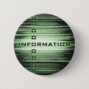 Bóton Redondo 5.08cm Design de texto de informações