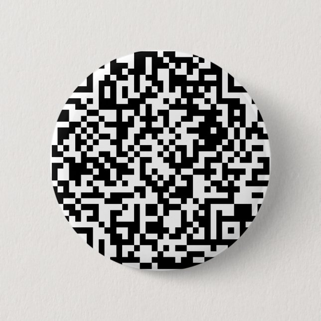 Bóton Redondo 5.08cm Design do código de QR (Frente)