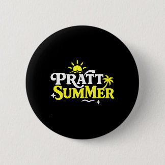 Bóton Redondo 5.08cm Design Gráfico Divertido de Verão Pratt