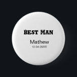 Bóton Redondo 5.08cm Despedida de solteiro do padrinho adicionar nome d<br><div class="desc">design</div>