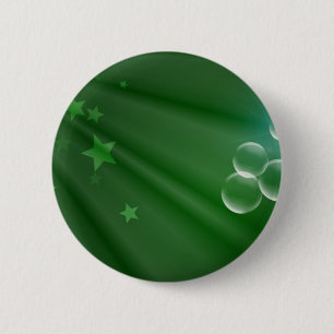 Bóton Redondo 5.08cm Destino verde do amor da paz da arte do teste padr