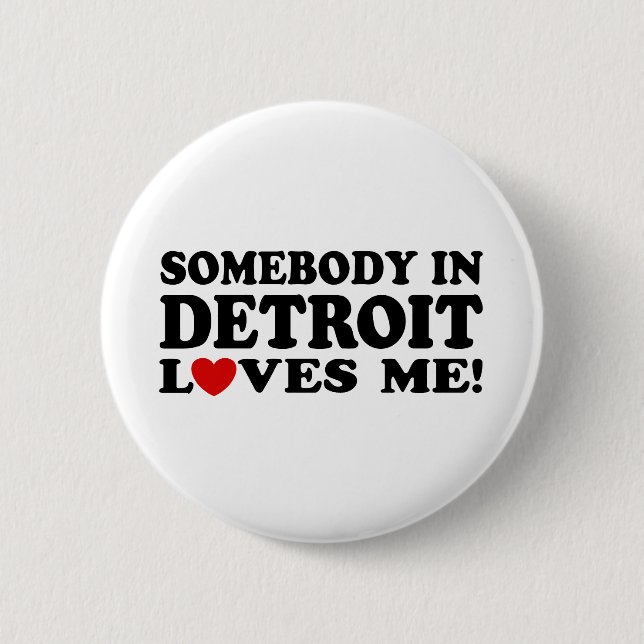 Bóton Redondo 5.08cm Detroit (Frente)