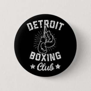 Bóton Redondo 5.08cm Detroit Boxing Club - Vintage Boxer Luvas
