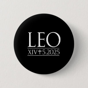 Bóton Redondo 5.08cm Deus abençoe Leo Xiv Christian 2025 Retro Vintag