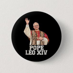 Bóton Redondo 5.08cm Deus abençoe Papa Leo Xiv Papa Leo Xiv Papa Camisa