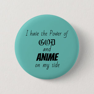 Bóton Redondo 5.08cm Deus e Anime