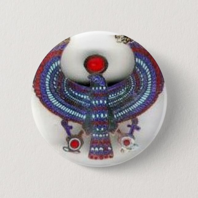 BÓTON REDONDO 5.08CM DEUS EGÍPCIO HORUS (Frente)