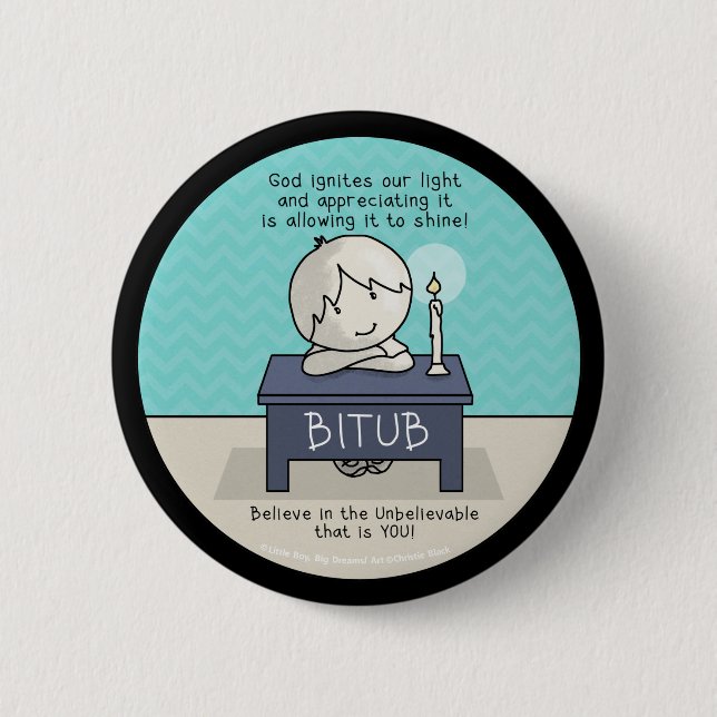 Bóton Redondo 5.08cm Deus incendeia nosso botão leve (Frente)