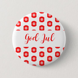 Bóton Redondo 5.08cm Deus Jul Felry Natal - Presente de padrão escandin