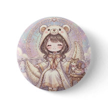 Devaneio Sonhador: Garota Kawaii com Capuz de Urso