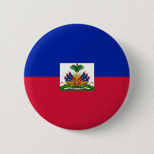 Bóton Redondo 5.08cm d'Haïti de Drapeau - bandeira de Haiti