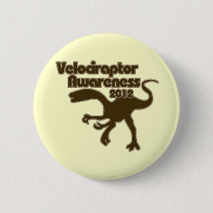 Bóton Redondo 5.08cm Dia da Consciência do Velociraptor