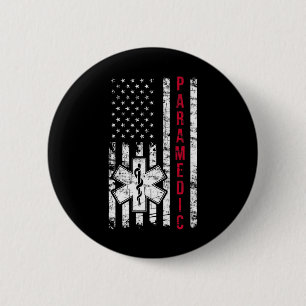 Bóton Redondo 5.08cm Dia da Independência do Bandeira Americano paraméd