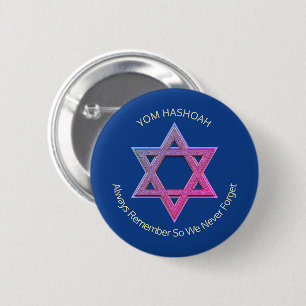 Bóton Redondo 5.08cm Dia da Memória do Holocausto YOM HASHOAH