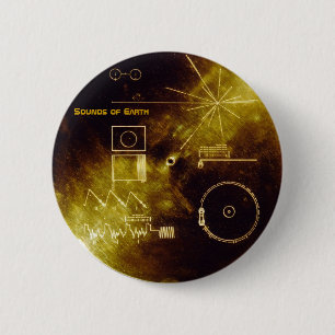Bóton Redondo 5.08cm Dia da Terra 2012 - Disco de ouro Sons da Terra