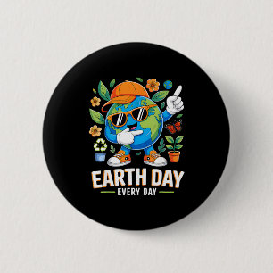 Bóton Redondo 5.08cm Dia da Terra todos os dias salvar o planeta dabbin