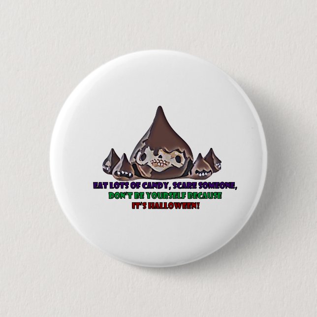 Bóton Redondo 5.08cm Dia das Bruxas (Frente)